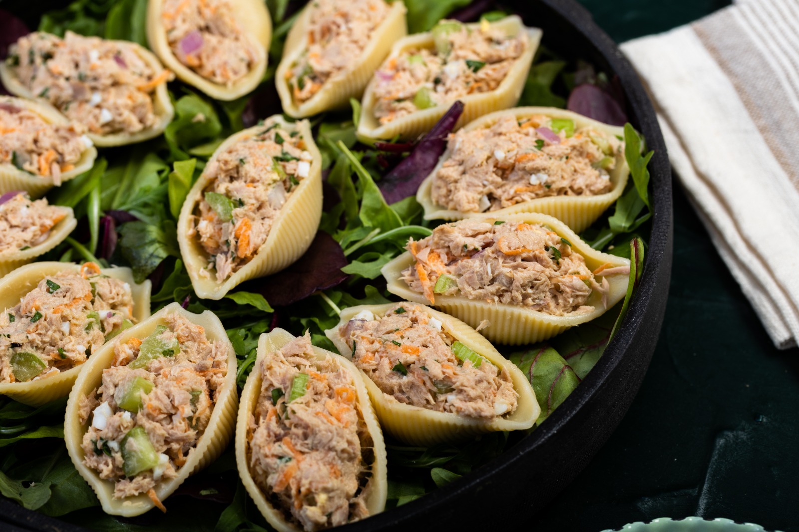 קונכיות פסטה במילוי טונה