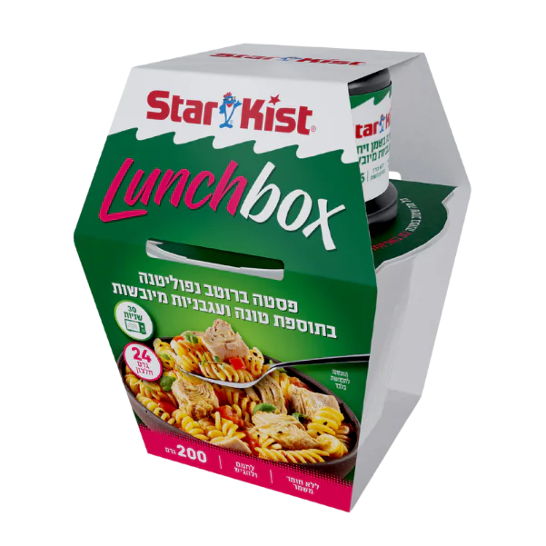 סטארקיסט Lunchbox – פסטה ברוטב נפוליטנה בתוספת טונה ועגבניות מיובשות