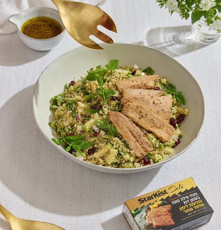 סלט קינואה טונה