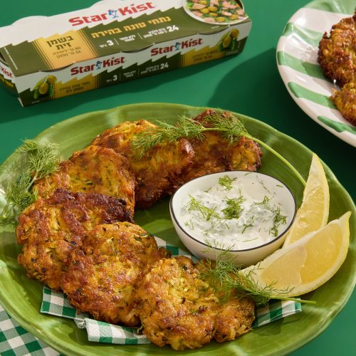 לביבות זוקיני וטונה