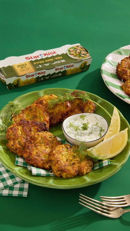 לביבות זוקיני וטונה